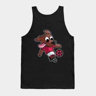 Dog Football Game Day Funny Team Sports Soccer graphic Tank Top